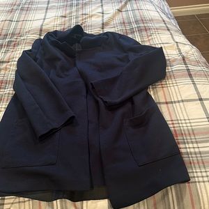 Navy Blue Sweater Blazer